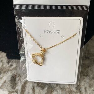 ☘️Gold Tone Planetary Pendant Necklace
